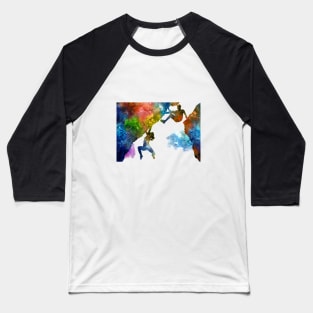 Rock climbing couple Baseball T-Shirt